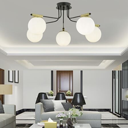 Norte 5'Li Eskitme Modern Genç Odası Mutfak Salon Avize