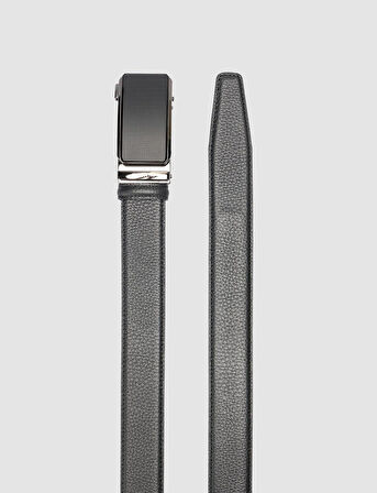 Cabani %100 Hakiki Deri Siyah 3,5 cm Erkek Kemer