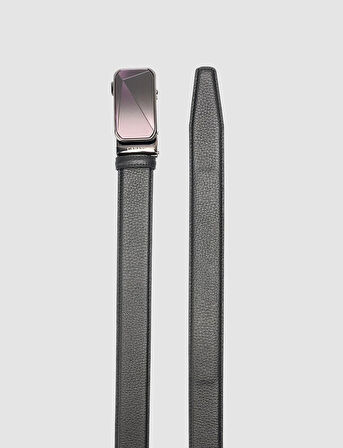 Cabani %100 Hakiki Deri Siyah 3,5 cm Erkek Kemer