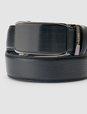 Cabani %100 Hakiki Deri Siyah 3,5 cm Erkek Kemer
