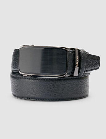 Cabani %100 Hakiki Deri Siyah 3,5 cm Erkek Kemer