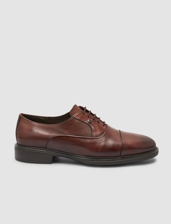 Cabani %100 Hakiki Deri Kahverengi Erkek Klasik Ayakkabı
