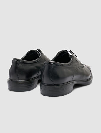 %100 Hakiki Deri Siyah Erkek Klasik Ayakkabı