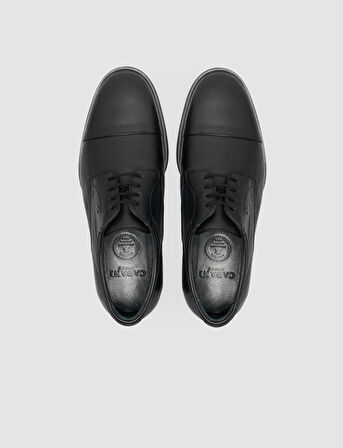 %100 Hakiki Deri Siyah Erkek Klasik Ayakkabı