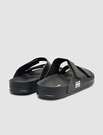 Cırt Cırtlı Siyah Erkek Terlik