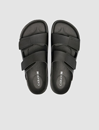 Cırt Cırtlı Siyah Erkek Terlik