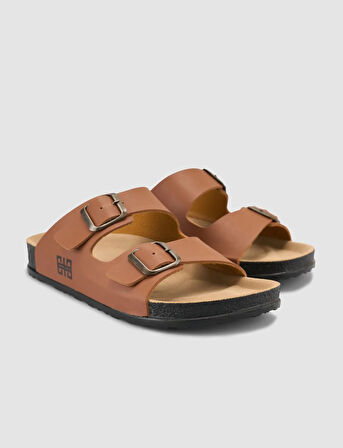 Toka Detaylı Taba Kadın Terlik