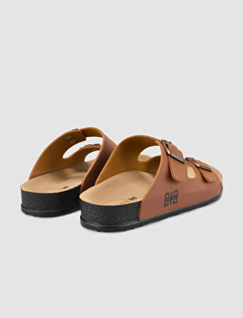 Toka Detaylı Taba Kadın Terlik