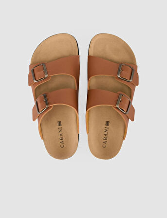 Toka Detaylı Taba Kadın Terlik