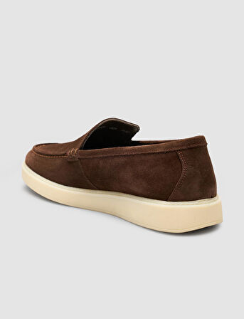 Cabani Süet Kahverengi Erkek Loafer Ayakkabı
