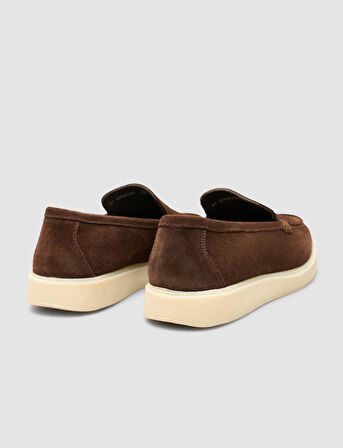 Cabani Süet Kahverengi Erkek Loafer Ayakkabı