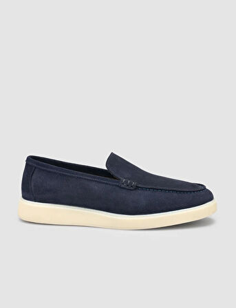 Süet Lacivert Erkek Loafer Ayakkabı