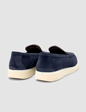 Süet Lacivert Erkek Loafer Ayakkabı