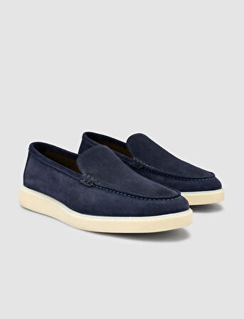 Süet Lacivert Erkek Loafer Ayakkabı
