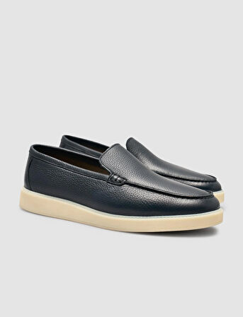 Cabani %100 Lacivert Erkek Loafer Ayakkabı