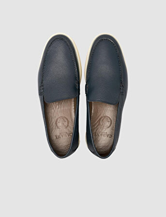 Cabani %100 Lacivert Erkek Loafer Ayakkabı