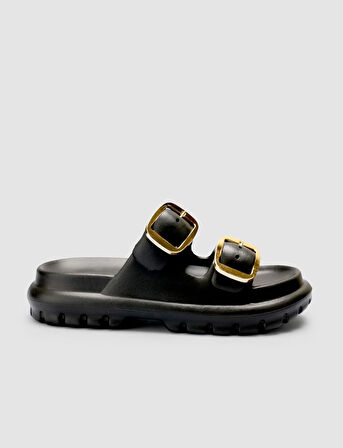 Snx Siyah Toka Detaylı Kadın Eva Terlik