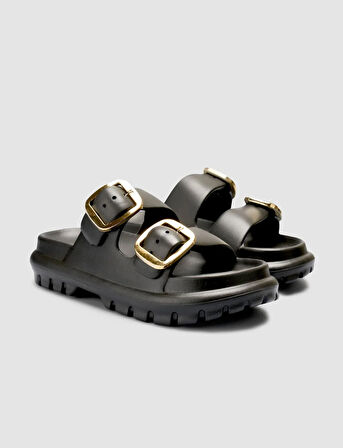 Snx Siyah Toka Detaylı Kadın Eva Terlik