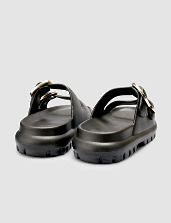 Snx Siyah Toka Detaylı Kadın Eva Terlik