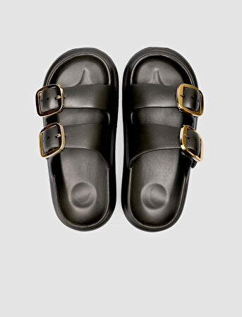 Snx Siyah Toka Detaylı Kadın Eva Terlik