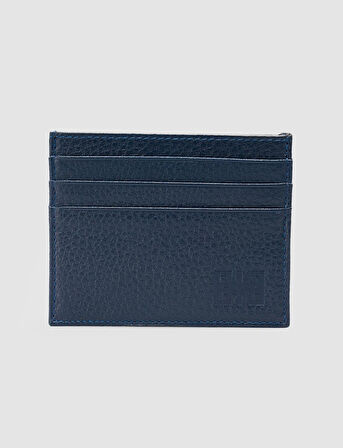 %100 Hakiki Deri Lacivert Unisex Kartlık