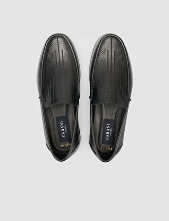 %100 Hakiki Deri Siyah Erkek Loafer