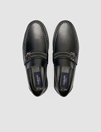 %100 Hakiki Deri Siyah Erkek Loafer