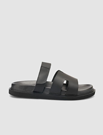 %100 Hakiki Deri Siyah Erkek Terlik