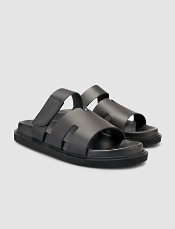 %100 Hakiki Deri Siyah Erkek Terlik