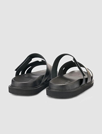 %100 Hakiki Deri Siyah Erkek Terlik