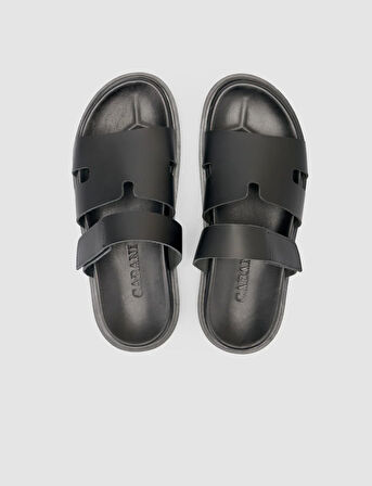 %100 Hakiki Deri Siyah Erkek Terlik