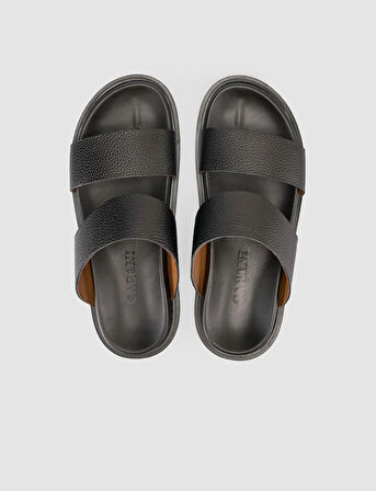 %100 Hakiki Deri Siyah Erkek Terlik