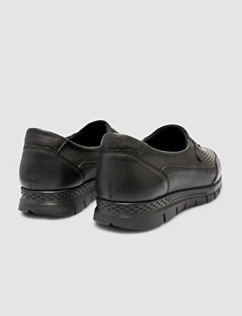 %100 Hakiki Deri Siyah Günlük Kadın Comfort