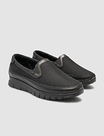 %100 Hakiki Deri Siyah Günlük Kadın Comfort