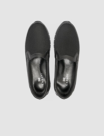 %100 Hakiki Deri Siyah Günlük Kadın Comfort