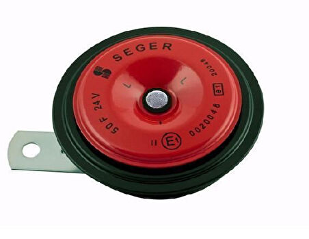 50FK2400 DİDİT KORNA SIVAMALI KALIN SES KIRMIZI (LOW) 24V YM ORTA BOY