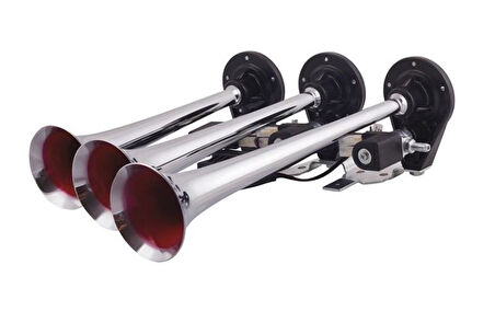 12V ÜÇLÜ DALİ DALİ KORNA KROMLU