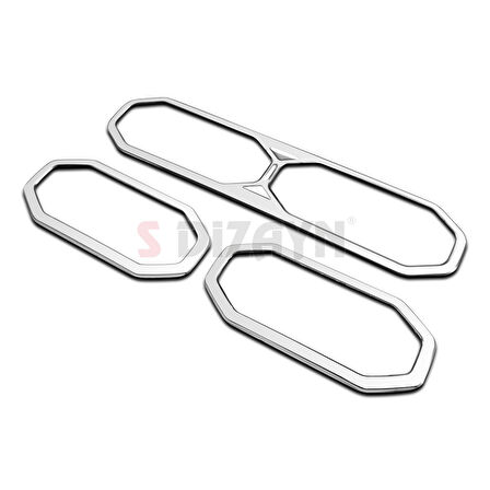 S-Dizayn Renault Duster Krom Havalandırma Çerçevesi 3 Prç. 2024 Üzeri A+ Kalite