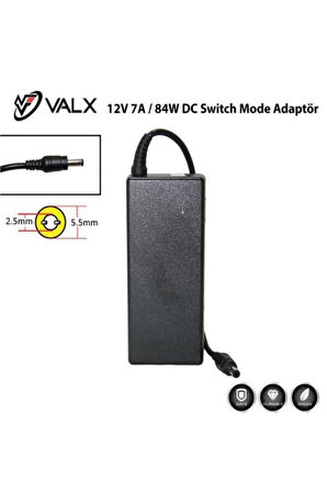 Valx Vps-127 12v 7a 84w Dc Adaptör 12v 7000 Mah Adaptör