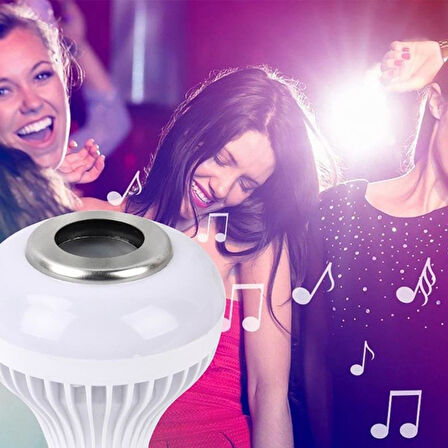 Ayt Ledx AL-SPKR Kumandalı Bluetooth Hoparlörlü Ampul E27 500 Lümen Rgb Renkli Led Aydınlatma