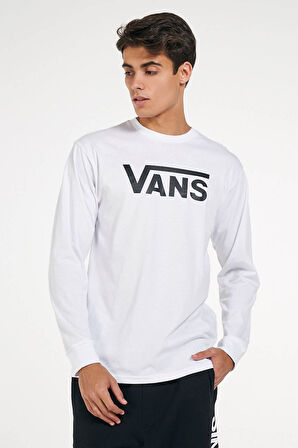 Erkek VANS Uzun Kollu T-Shirt - Beyaz | M