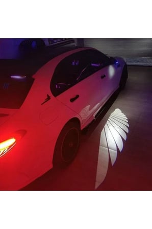 Melek Kanatlı Led Işığı Projektör