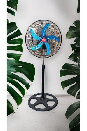HOOK Metal Ayaklı Vantilatör 18'' İnç (45cm) 85W 5 Metal Kanatlı 3 Kademeli Güçlü