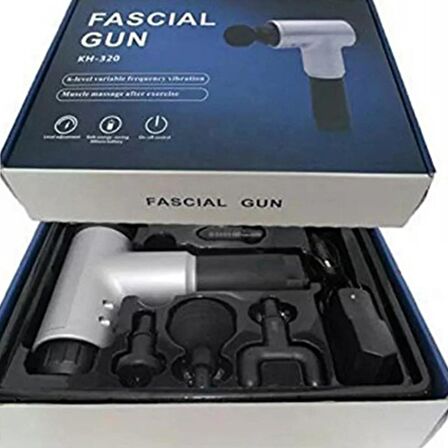 Masaj Aleti Tabancası Sporcu Kas Rahatlatıcı Şarjlı 6 Seviye Titreşimli Fascial Massage Gun RH-320