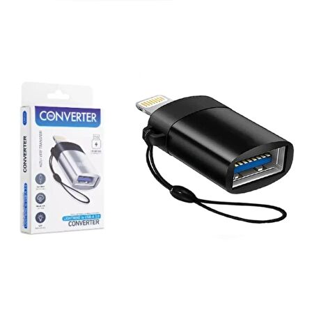 Apple iPhone Uyumlu Çevirici Metal USB OTG Dönüştürücü Subzero Converter USB 3.0 Data Transfer