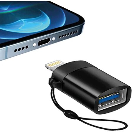 Apple iPhone Uyumlu Çevirici Metal USB OTG Dönüştürücü Subzero Converter USB 3.0 Data Transfer