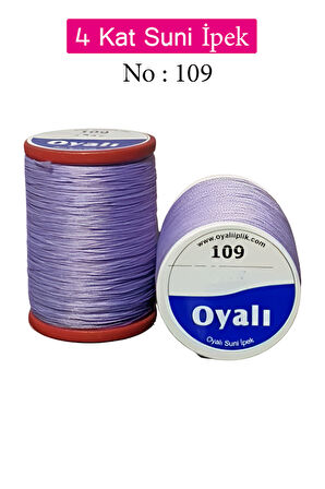 Oyalı 4 Kat Suni İpek İplik İğne Oyası Boncuk İpi Tığ Oyası No:109