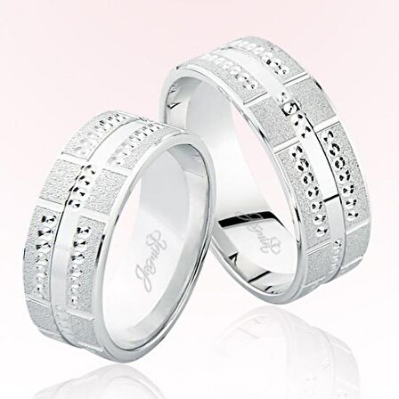 Beyaz Altın Alyans 7004