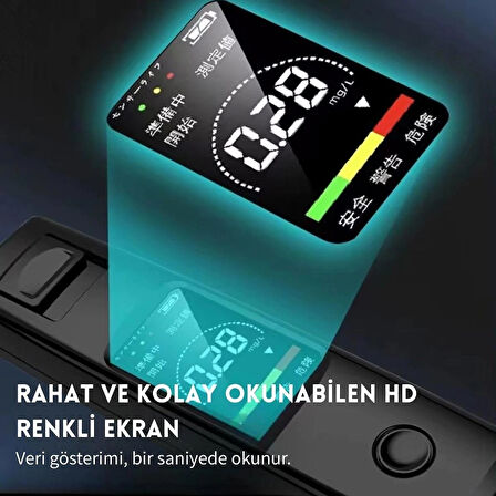 Monozone A20 Taşınabilir Alkol Test Cihazı Yüksek Hassasiyetli Alkol Ölçer Hd Ekran Temassız Şarjlı 