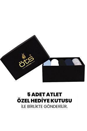 Öts Premium 5’li Erkek Çocuk Atlet - Hediye Kutulu, %100 Pamuk, Ultra Yumuşak Kumaş, Rahat Kalıp, Et
